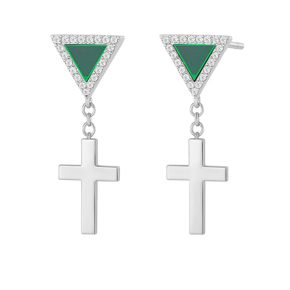 Trinity Cross Earrings