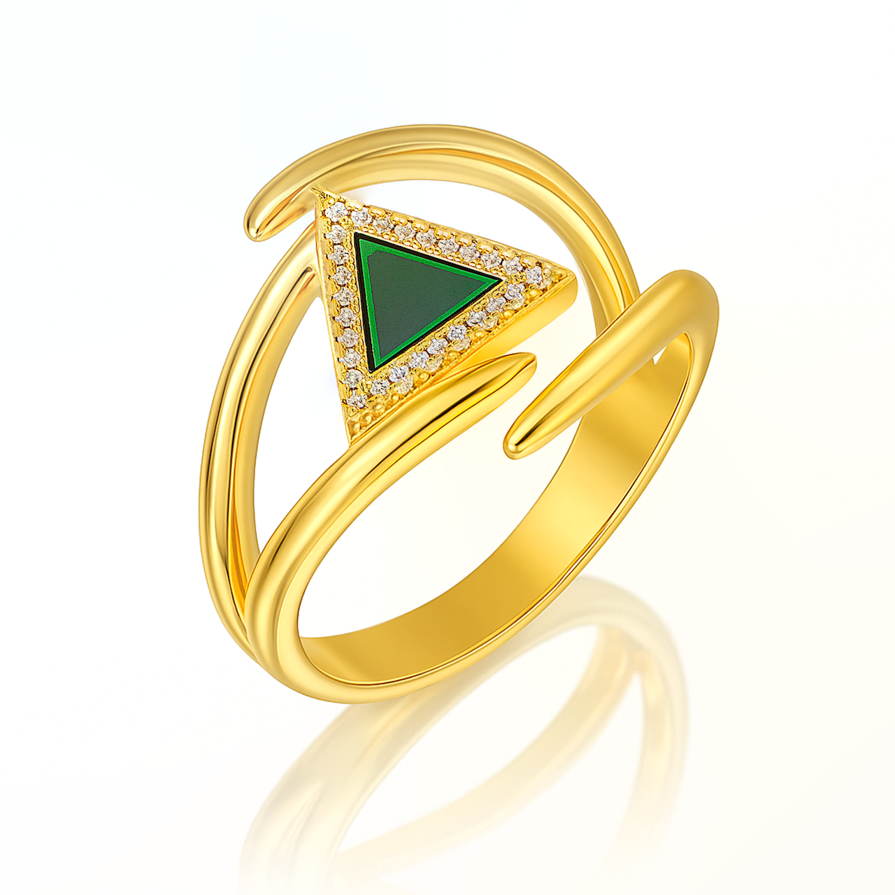 Trinity Spiral Ring