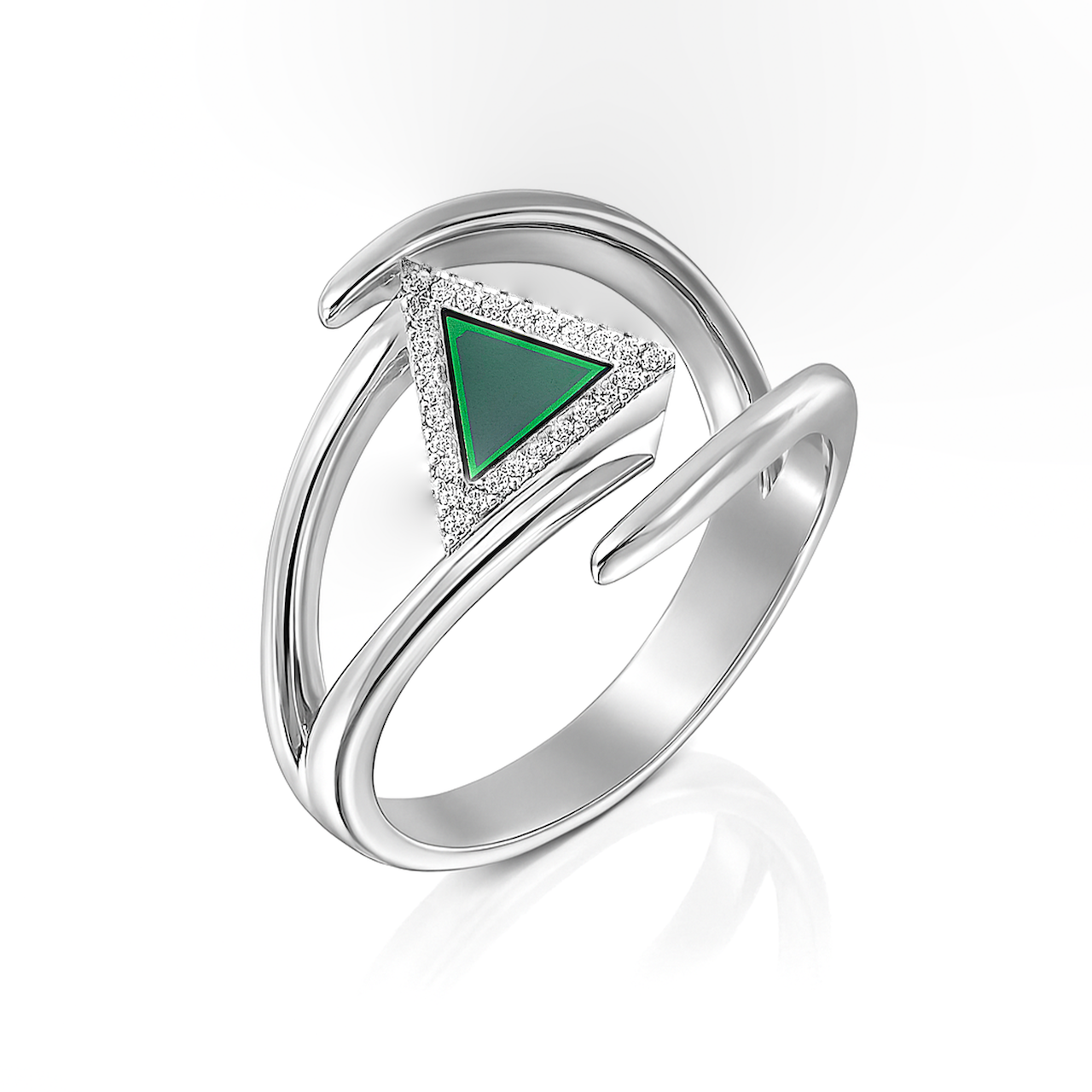 Trinity Spiral Ring